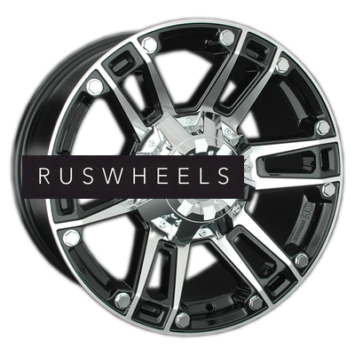 Диски LS 8x17/6x139,7 ET25 D106,1 558 BKF (конус, Колпак+лого)