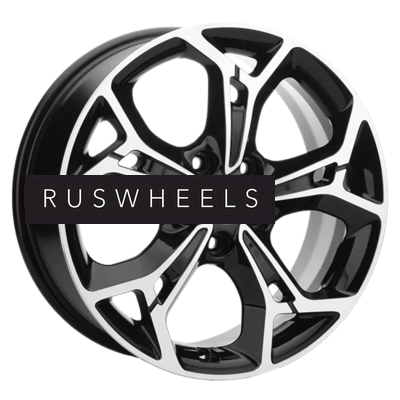 Диски Khomen Wheels 7x17/5x108 ET43 D65,1 KHW1702 (DFM AX 7) Black-FP