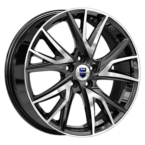Диски КиК 6.5\R18 5*114.3 ET34 d66.6 Алмаз черный