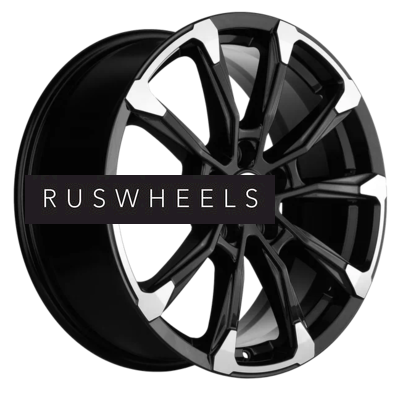Диски Khomen Wheels 7,5x18/5x114,3 ET53 D54,1 KHW1808 (Geely Coolray) Black-FP