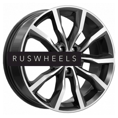 Диски КИК 7,5x18/5x115 ET40 D70,2 Портер (КС906) Алмаз черный