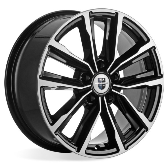 Диски КиК  Лацио (КС964)  7,5\R17 5*114,3 ET40  d67,1  Алмаз черный  [77373]