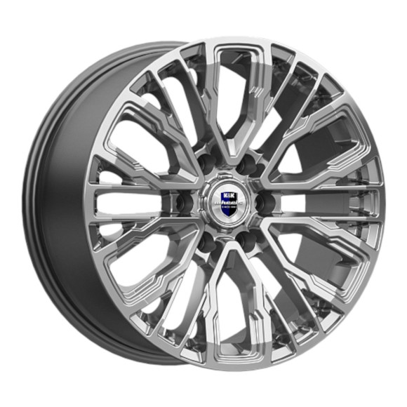 Диски КиК  Кортес (КС1102)  8,5\R19 6*139,7 ET36  d100,1  Дарк платинум  [82543]