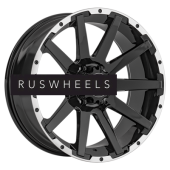 Диски LS 9x20/6x139,7 ET20 D100,1 1302 BKL (конус, Колпак+лого)