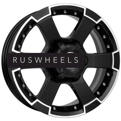 Диски КИК 7x16/6x139,7 ET38 D67,1 M56-оригинал (КС593) Алмаз черный