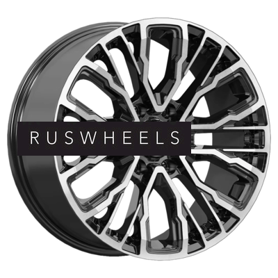 Диски КИК 8,5x19/6x139,7 ET25 D106,1 Кортес (КС1102) Алмаз черный