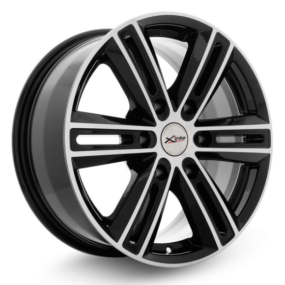 Диски X'trike  X-124  7,5\R17 6*139,7 ET38  d67,1  BK/FP  [67583]  Mitsubishi Pajero Sport