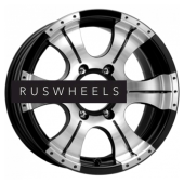 Грузовые диски K&K 7x15/5x139,7 ET-5 D110,1 Байконур (КС473) Алмаз черный