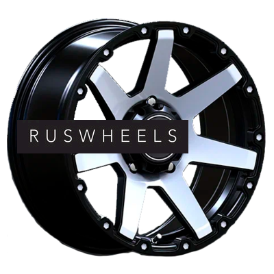 Диски LS 7x15/6x139,7 ET10 D106,1 873 BKF (конус, Колпак+лого)