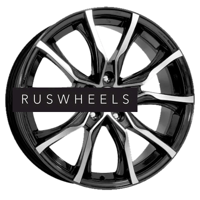 Диски КИК 7,5x17/5x108 ET50 D63,35 Твист (КС697М) Алмаз черный