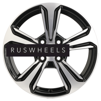 Диски Khomen Wheels 6x15/4x100 ET45 D54,1 KHW1502 (Solano) Black-FP