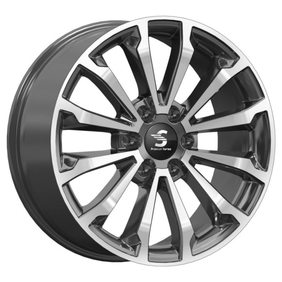 Диски СКАД Premium  КР006 (20Land Cruiser Prado)  8,5\R20 6*139,7 ET25  d106,1  Diamond Black Gris  [82173]  <Ш>