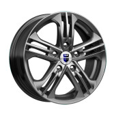 Диски КиК 6,0\R15 5*114.3 ET45 d67.1 Дарк платинум