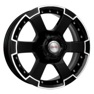 Диски КиК 7,0\R16 6*139.7 ET38 d92.5 Алмаз черный
