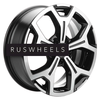 Диски Khomen Wheels 6,5x17/5x108 ET33 D60,1 KHW1710 (Chery Tiggo/Tiggo 7 Pro) Black-FP