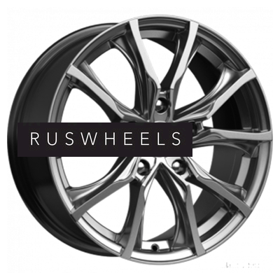 Диски КИК 7,5x17/5x120 ET43 D72,6 Твист (КС697М) Дарк платинум