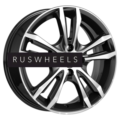 Грузовые диски K&K 6x16/5x112 ET48 D57,1 Samara-оригинал (КС866) Алмаз черный SK