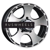 Диски LS 7x16/5x139,7 ET5 D108,5 795 BKF (конус, Колпак+лого)