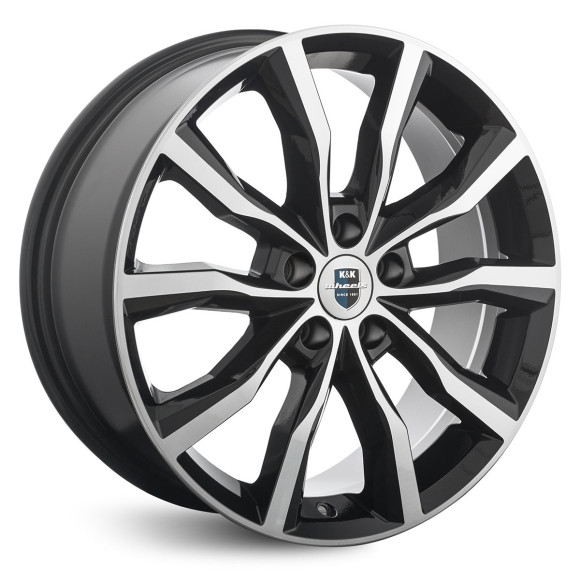 Диски КиК 7.5\R18 5*114.3 ET45 d67.1 Алмаз черный Диски КиК 7.5\R18 5*114.3 ET45 d67.1 Алмаз черный