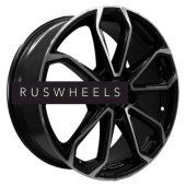 Диски Khomen Wheels 7x18/5x110 ET35 D67,1 KHW1816 (Evolute i-SPACE / i-JOY) Black-FP Диски Khomen Wheels 7x18/5x110 ET35 D67,1 KHW1816 (Evolute i-SPACE / i-JOY) Black-FP