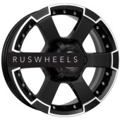 Грузовые диски K&K 7x16/6x139,7 ET20 D110,1 M56 (КС593) Алмаз черный