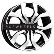 Диски КИК 6,5x16/5x114,3 ET50 D66,1 КС704 Алмаз черный