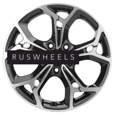 Диски Khomen Wheels 7x17/5x114,3 ET45 D60,1 KHW1702 (Changan/Geely/Lexus/Toyota) Black-FP