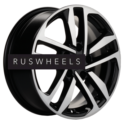 Диски Khomen Wheels 6,5x16/5x114,3 ET45 D67,1 KHW1612 (Huyndai/Mazda) Black-FP